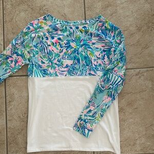 Floral Print Long Sleeve Top - Multicolor